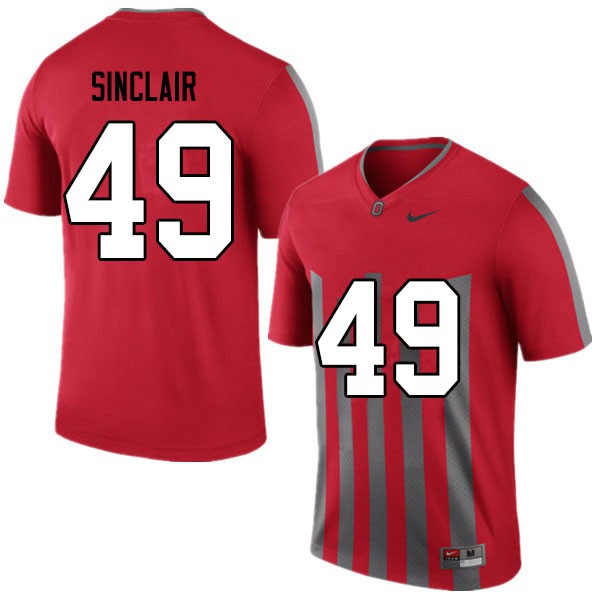 Ohio State Buckeyes #49 Darryl Sinclair Men Official Jersey Retro